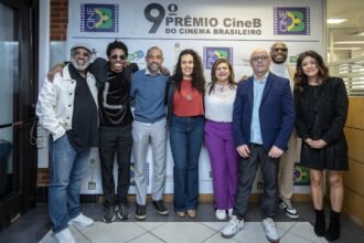 Ailton Graça, Lucas Penteado, Silvio Guindane, Cynthia Alário (Brazucah), Neiva Ribeiro, Cidálio Vieira Santos (CIne B), Yuri Marçal e Marina Person - Crédito da Foto: Danilo Ramos