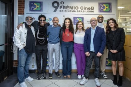 Ailton Graça, Lucas Penteado, Silvio Guindane, Cynthia Alário (Brazucah), Neiva Ribeiro, Cidálio Vieira Santos (CIne B), Yuri Marçal e Marina Person - Crédito da Foto: Danilo Ramos
