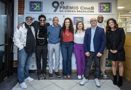 Ailton Graça, Lucas Penteado, Silvio Guindane, Cynthia Alário (Brazucah), Neiva Ribeiro, Cidálio Vieira Santos (CIne B), Yuri Marçal e Marina Person - Crédito da Foto: Danilo Ramos