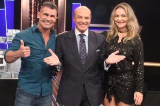 Laura Keller e Jorge Sousa no programa “Mega Sonho” - Foto: Divulgação/RedeTV!