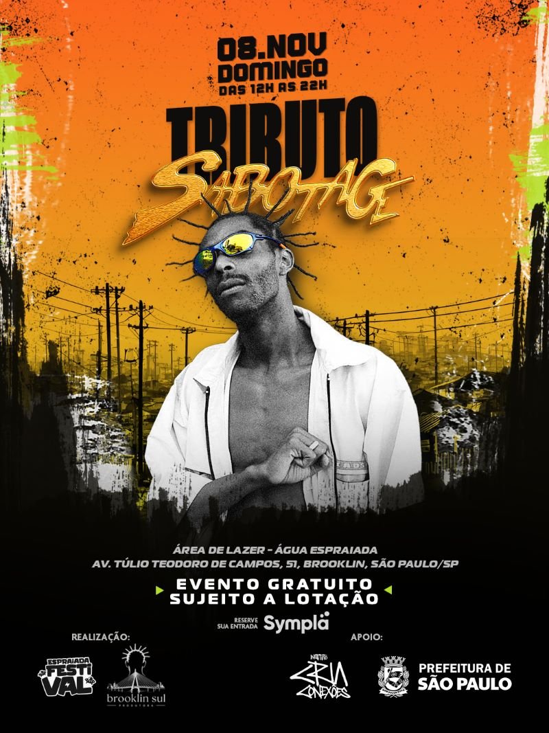 Flayer Tributo ao Sabotage