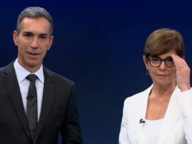 César Tralli e Renata