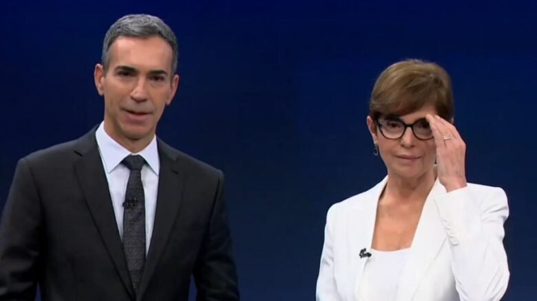 César Tralli e Renata